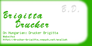 brigitta drucker business card